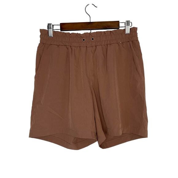 Mondetta shorts women's medium light weight deep mauve pink wide waist - Picture 1 of 12